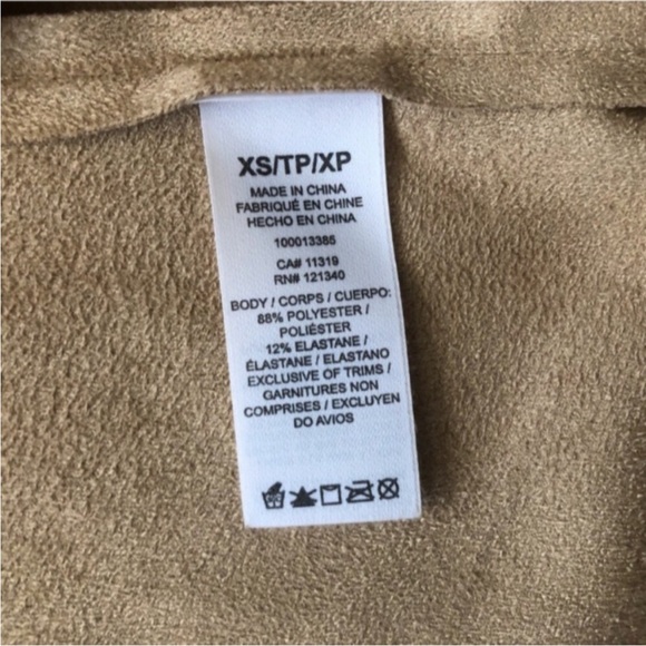 Dynamite Camel Fringe Women's Open Front Lightweight Blazer - Picture 6 of 9